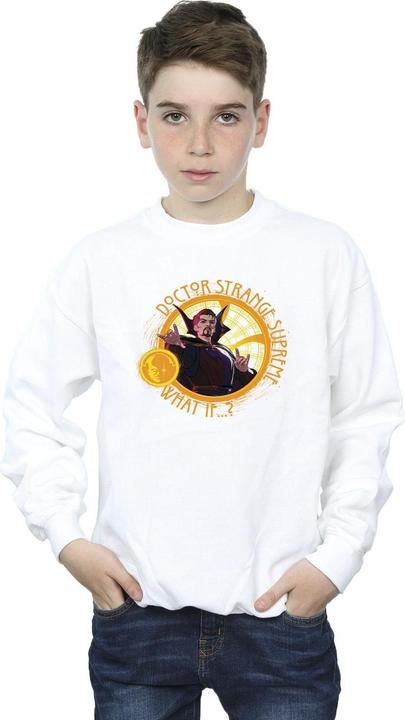 Actual product image Boys What If Supreme Dr Strange Sweatshirt (140, 146)