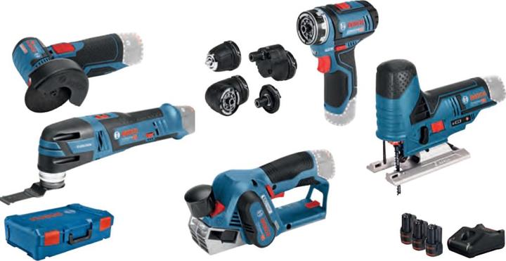 Actual product image Bosch Professional 12V 5 tool KIT