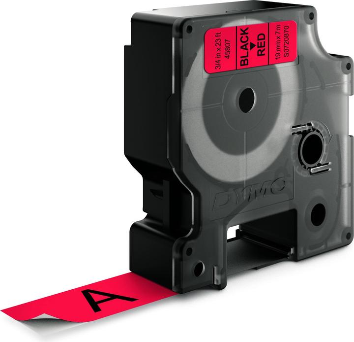 Actual product image Dymo S0720870 Standard tape (1.90 cm, Red)