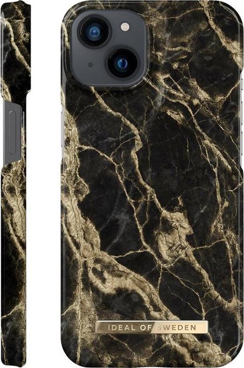 Actual product image iDeal Of Sweden Designer Hard Cover Golden Smoke Marble (Apple iPhone 13 mini)
