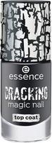 Actual product image essence Cracking Magic Nail Top Coat 01 Crack me up (Black, Top coat)