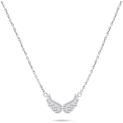 Brilio Silver - Delicate silver necklace Angel wings NCL84W