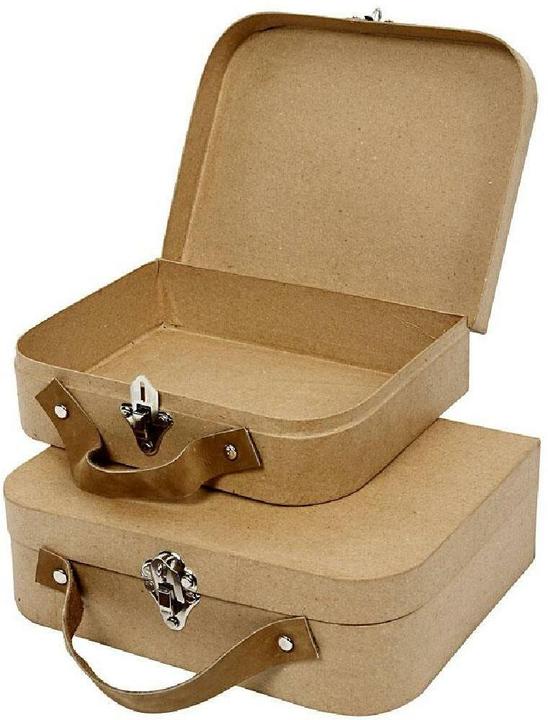 Produktbild Creativ Company Pappmaché-Koffer 2 Stück, Form: 4, Verpackungseinheit: 2