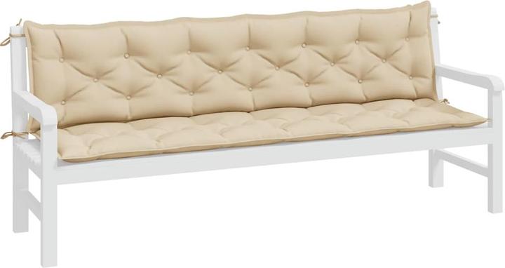 Produktbild VidaXL Gartenbank-Auflagen 2 Stk. O x ford-Gewebe (200 x 50 x 7 cm)