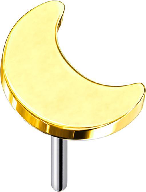Star Piercing Threadless Mond vergoldet (Titan G23, ohne Messing)