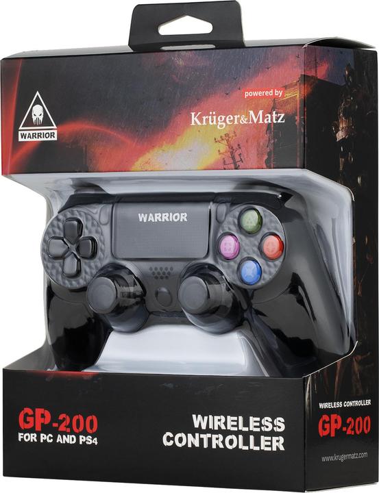 Produktbild Krüger&Matz KM0771 Gaming-Controller Bluetooth Gamepad Analog / Digital PC, PlayStation 4 (PC, PS4)