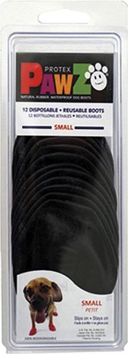Actual product image Pawz Dog shoe XXXS 2.5cm black 12 pcs - (278092) (XXS, Dog boots)