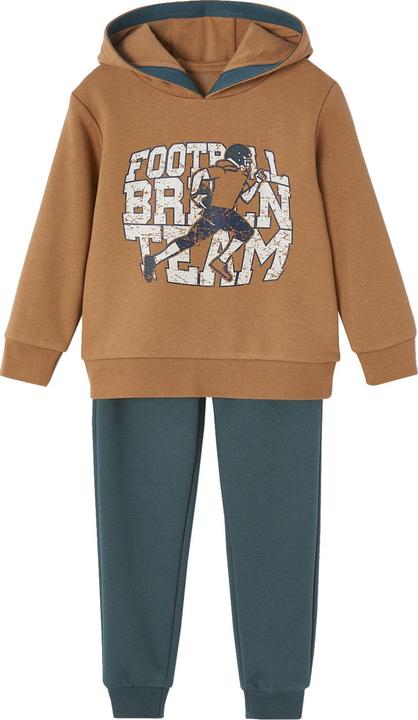 Vertbaudet Jungen Sport-Set: Kapuzensweatshirt & Jogginghose (98)