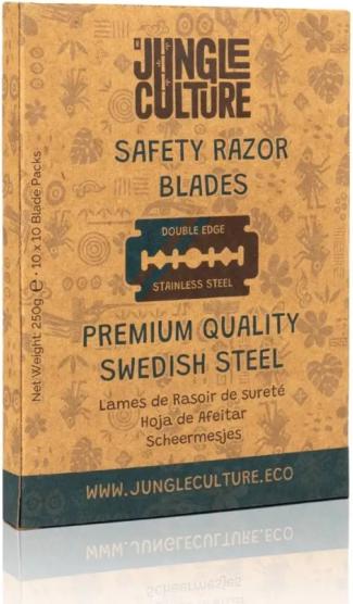 Actual product image Jungle Culture Double edge razor blades 10 x 10 pieces for razor plane (100 x)