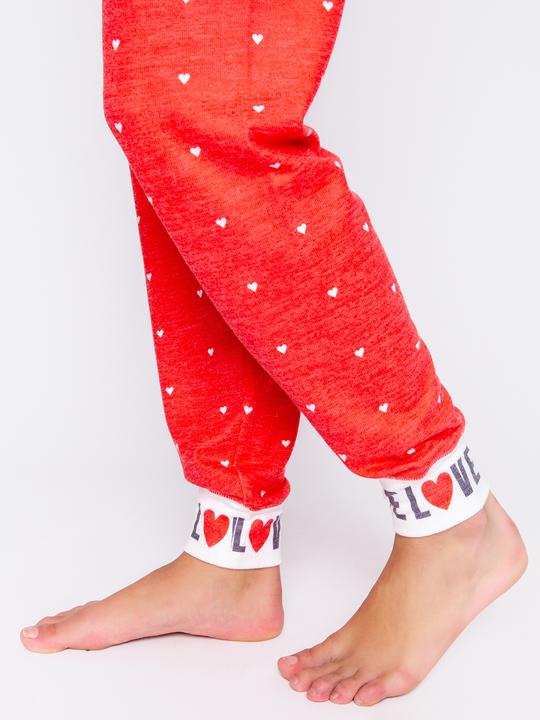 Produktbild Pj Salvage Pyjama Unterteil "Cozy in love" rot/klein gemustert (XS)