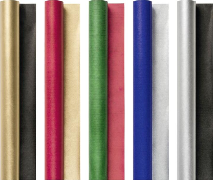 Actual product image Wrapping paper 2x0.7m 70g/sqm assorted colours (70 g/m², 1 x)