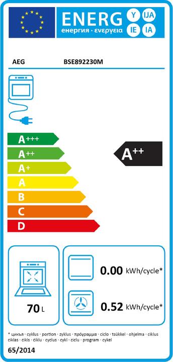 Energie-Label AEG BSE892230M