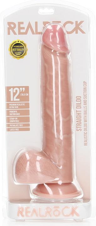 Image du produit RealRock Dildo with Balls and Suction Cup - 12"/ 30,5 cm