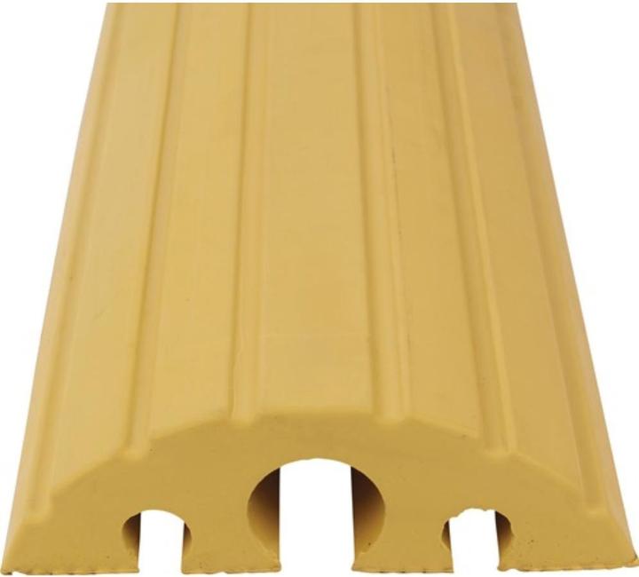 Productafbeelding Dancop Slang en kabelbrug L1200xB210xH65mm massief rubber geel (Kabelbrug, 121 cm)