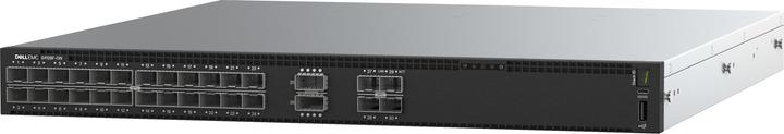Actual product image Dell EMC Switch S4128F-ON, 1U PHY-less, 0GbE SFP+, 2 xQSFP28, IO to PSU, 2 PSU, OS10 (28 ports)