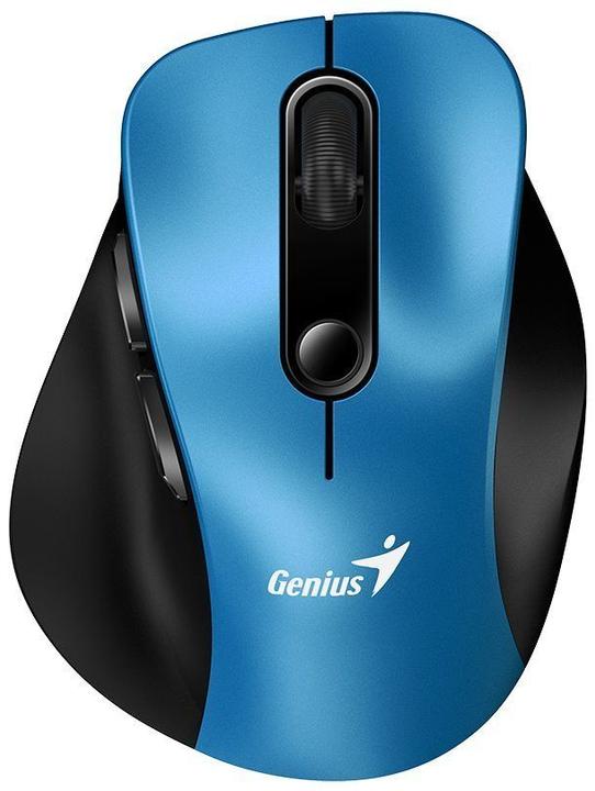 Actual product image Genius Ergo 9000S/Ergonomická/Optická/Pro praváky/2 400 DPI/Bezdrátová USB + Bluetooth/Černá-modrá (Wireless)
