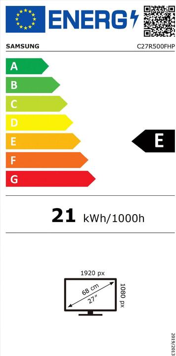 Energie-Label Samsung CR500 (1920 x 1080 Pixel, 27")
