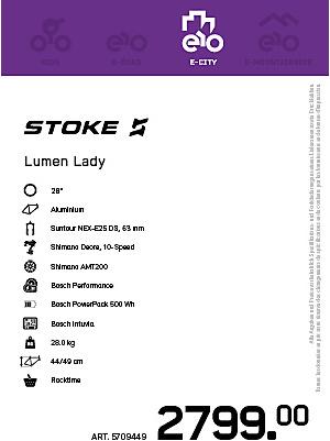 Produktbild Stoke Lumen 28 Damen E-Bike 2020