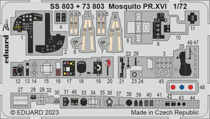 Immagine prodotto Eduard Mosquito PR.XVI 1/72 AIRFIX