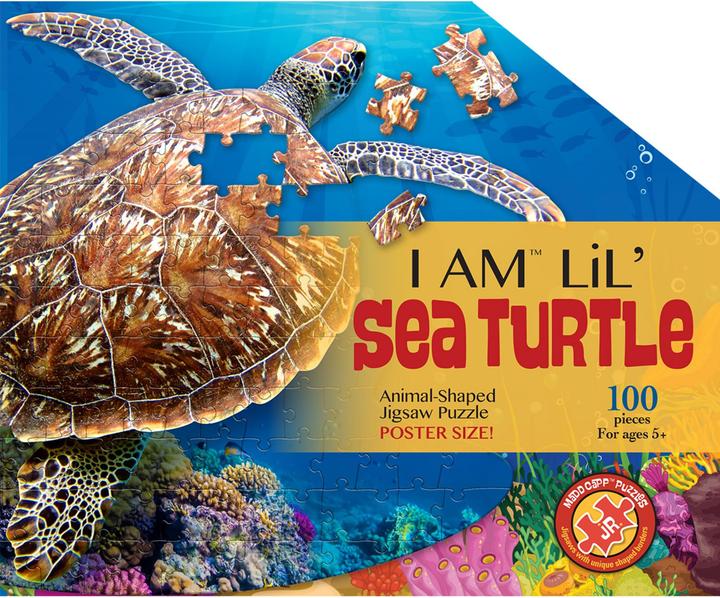 Actual product image Madd Capp Contour Puzzle Jr Turtle (100 pieces)