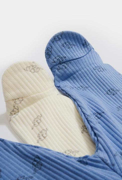 Actual product image BabyCosy 2 Pcs Footed Pants (62)