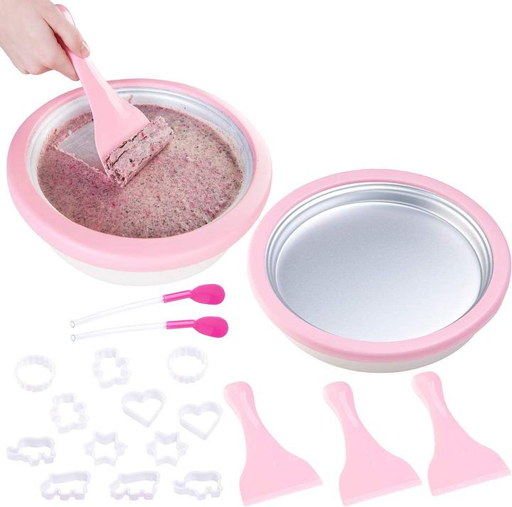 Produktbild Tokio Kitchenware 2er-Set Eis-Teppanyaki-Platten zum Zubereiten von Ice Cream Rolls