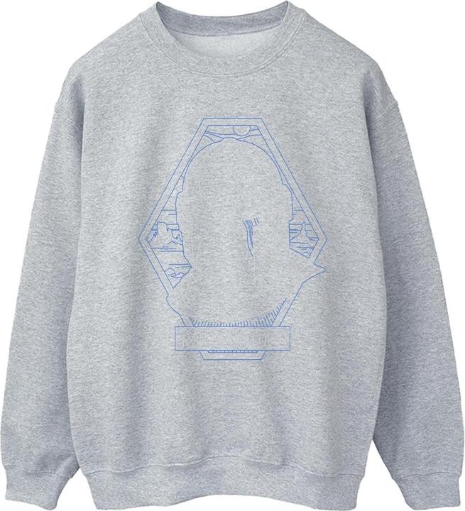 Star Wars The Mandalorian Outline Helm Diamond Sweatshirt (S)