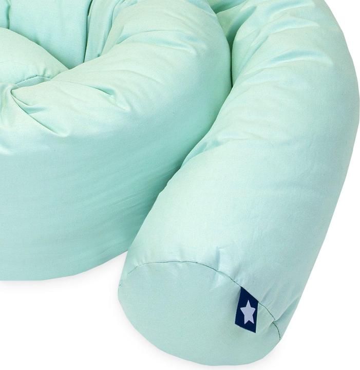 Julius Zöllner Bettschlange uni aqua mint