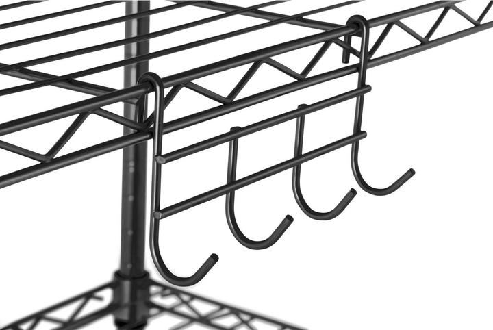 Actual product image Royal Catering Metallregal Steckregal Haushaltsregal Standregal 55x45x150 cm 150 kg schwarz