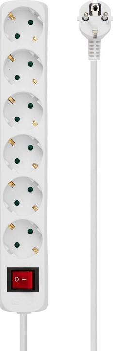 Actual product image MicroConnect Verlängerungsschnur (6 x, CEE 7/3, 3 m)