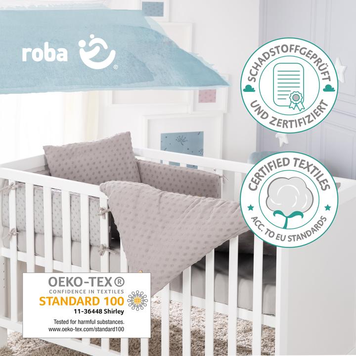 Immagine prodotto Roba Set regalo BIO Jersey Sleeping Large Lil Planet Grey (100 x 135 cm, 40 x 60 cm)