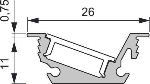 Image du produit L&S Profil luminaire LED Venicemini 2500mm n