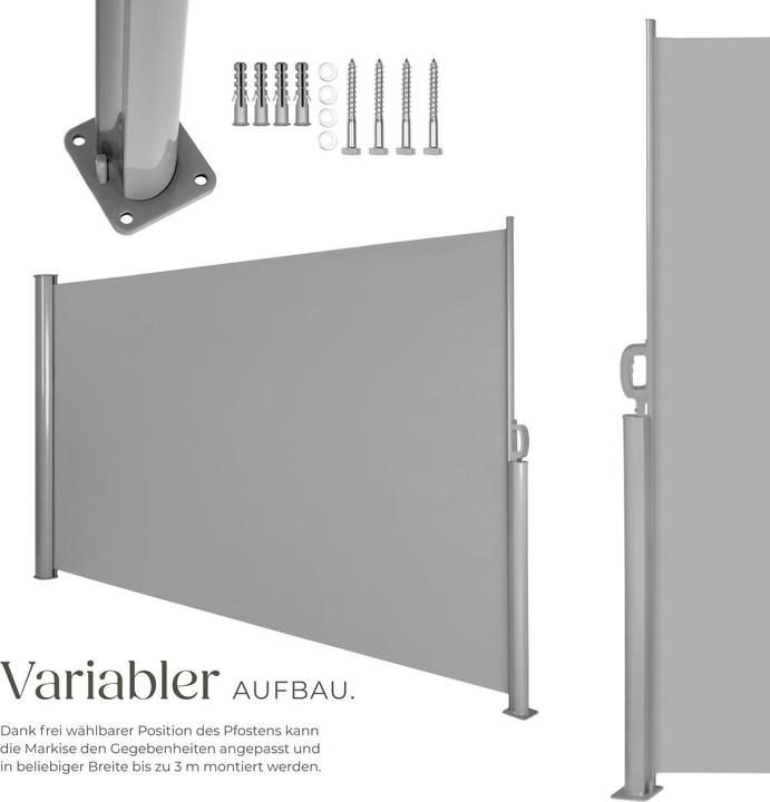 Image du produit tectake Store Latéral Rétractable (3 m)