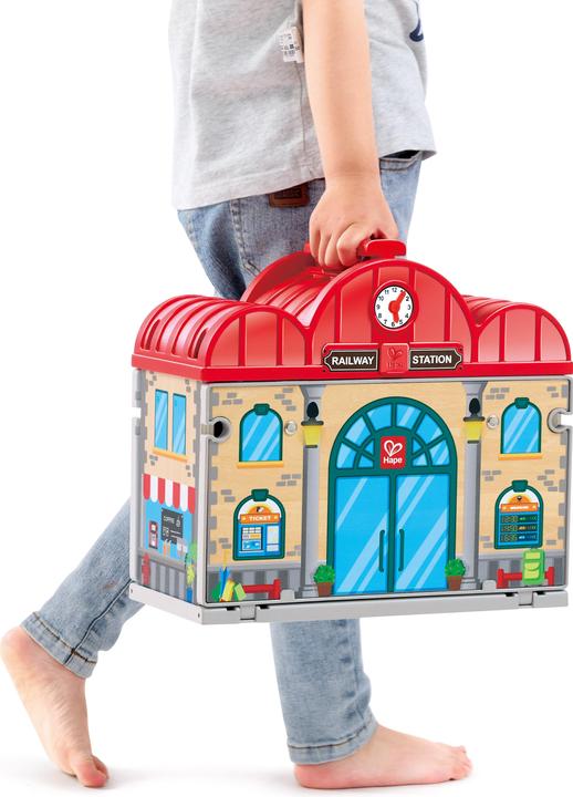 Produktbild Hape Portable Train Station Set