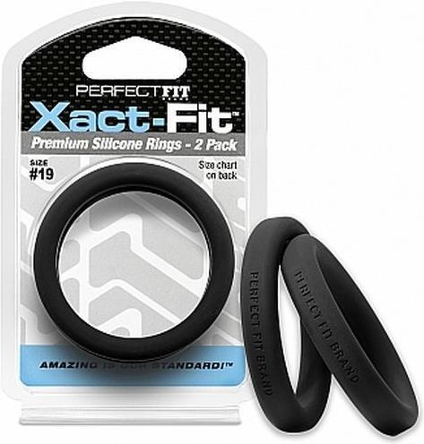 PerfectFitBrand #19 Xact-Fit Cockring 2-Pack (4.80 cm)