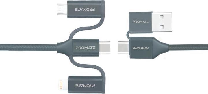 Produktbild ProMate PentaPower Grey 6 in 1 Multikabel