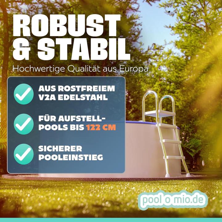 Immagine prodotto Poolomio Einstiegsleiter für Aufstellpools