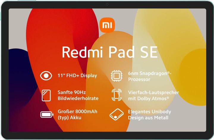 Image du produit Xiaomi Redmi Pad SE (WLAN uniquement, 11", 128 Go, Vert menthe)