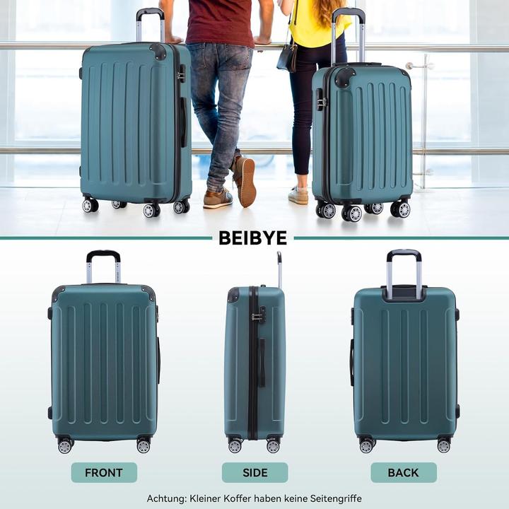 Produktbild Beibye Hartschalen Handgepäckkoffer mit Zwillingsrollen (38 l, Handgepäck (bis 50l))