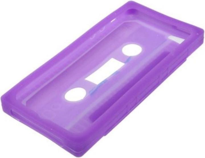 Produktbild König Design Silikon Hülle Retro Kassette für Handy iPhone 5 & 5s Lila (Apple iPhone 5)