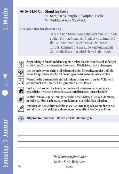 Produktbild Heyne Ludwig Mondkalender für jeden Tag 2026 (10.5 x 14 cm, Harter Einband, Deutsch)