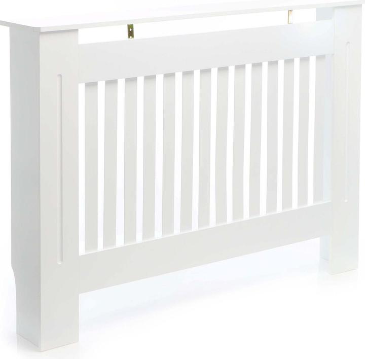 Produktbild Wiltec Toboli Heizkörperverkleidung Weiss 112x19x82cm MDF Heizkörperabdeckung Heizung