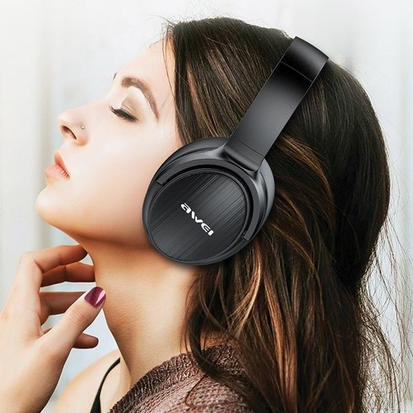 Actual product image Awei Bluetooth headphone s A780BL black (No noise cancelling, 15 h, Wireless)