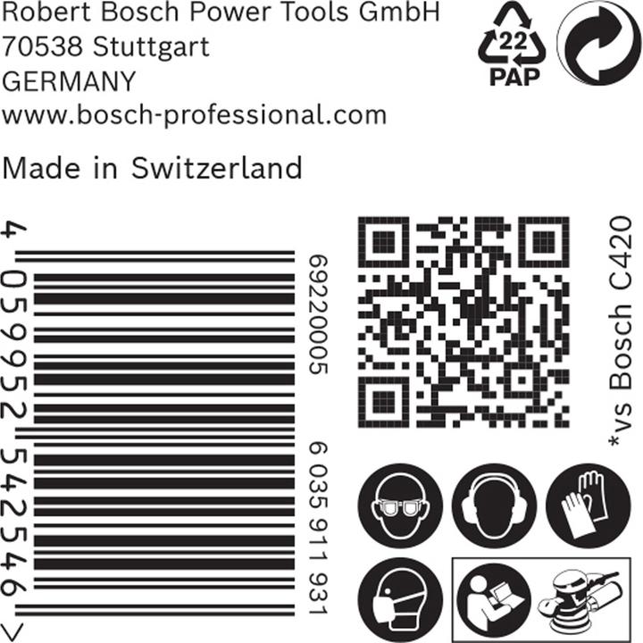 Actual product image Bosch Professional Zubehör C470 Sandpaper (400)