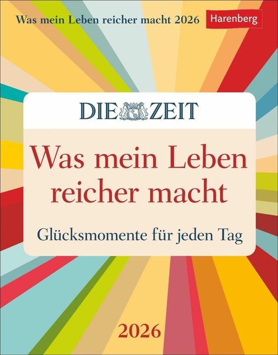 Energie-Label Harenberg Was mein Leben reicher macht Tagesabreisskalender 2026 - Glücksmomente für jeden Tag (Deutsch)
