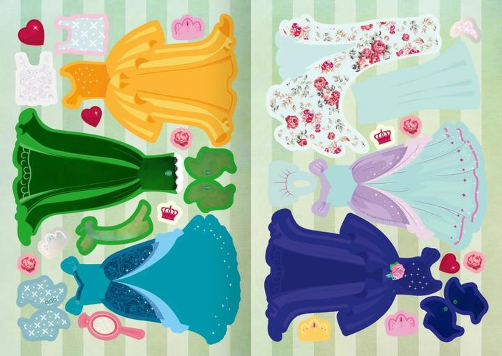 Actual product image Mini sticker dress-up dolls - Princesses