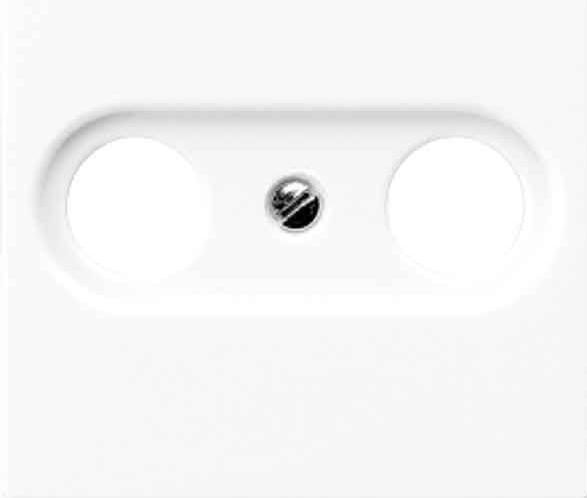 Actual product image JUNG AS 500 coaxial cover ABA561PLTVWW 2-gang alpine white
