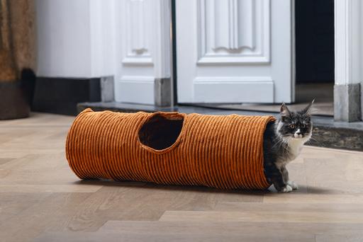 Actual product image Designed by Lotte Ribbed cat tunnel (Cat tunnel)