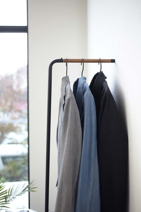 Actual product image Yamazaki Narrow leaning coat rack TOWER