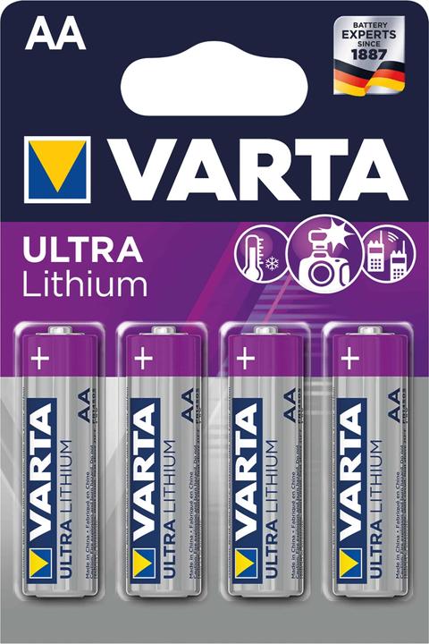 Produktbild Varta ULTRA Lithium (4 Stk., AA, 3000 mAh)